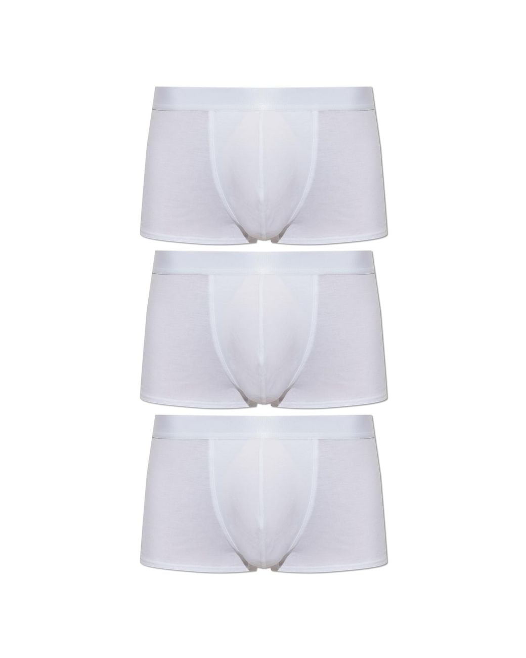 CDLP White Three-Pack Boxer Briefs With Logo for men