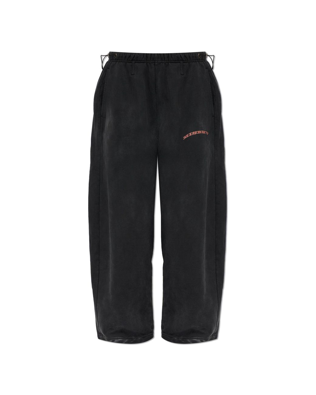 M I S B H V Black Wide-Leg Sweatpants