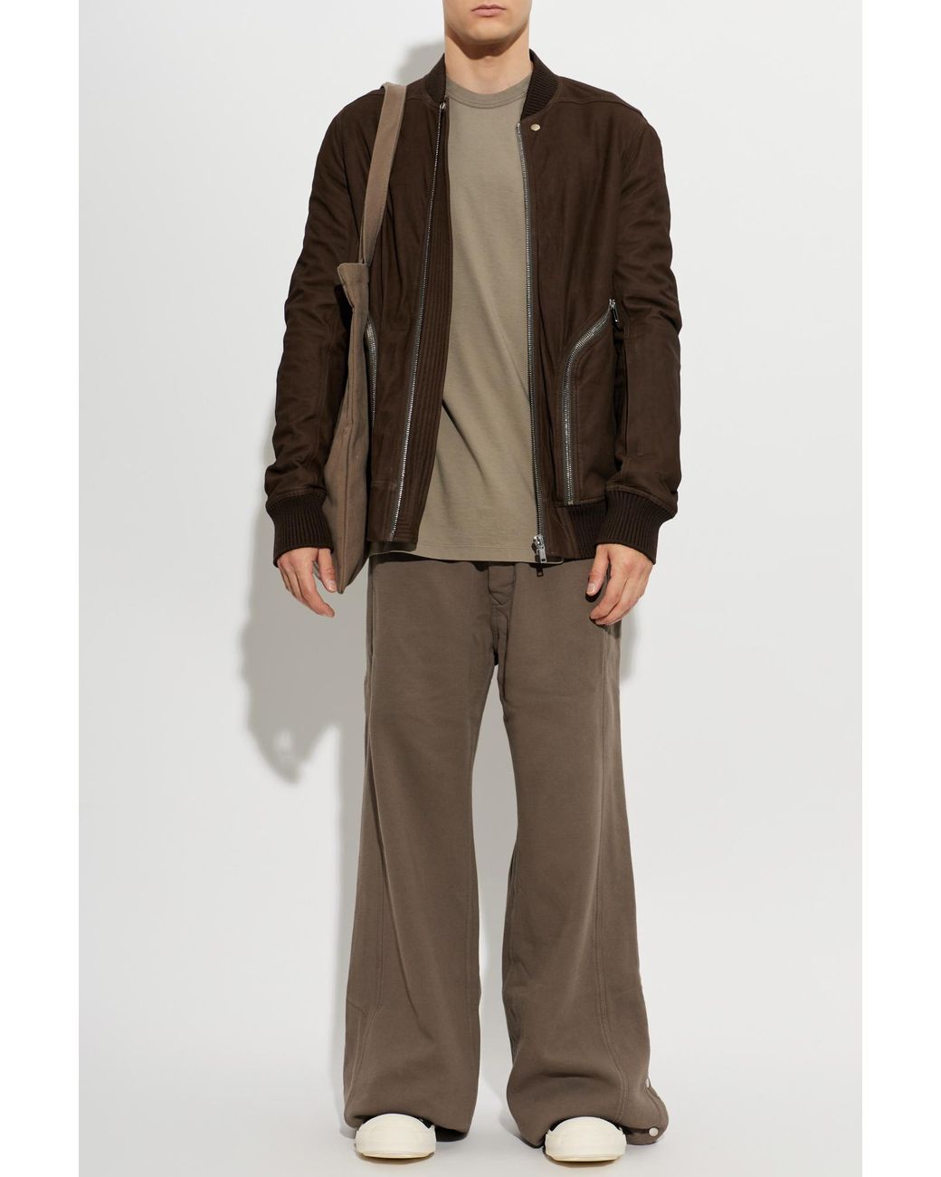 Rick Owens Natural T-Shirt With A Crew Neck for men