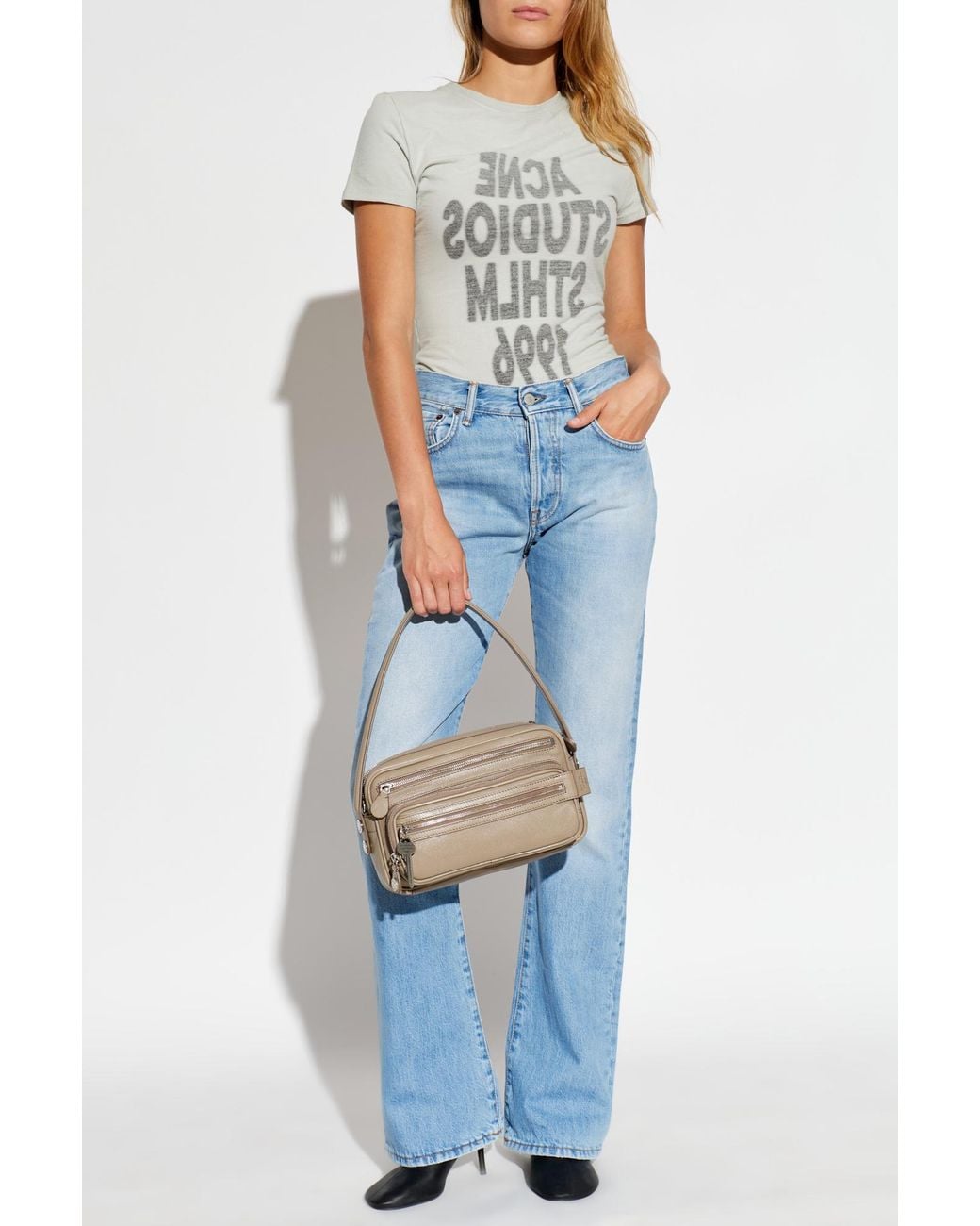 Acne Blue Straight-Leg Jeans