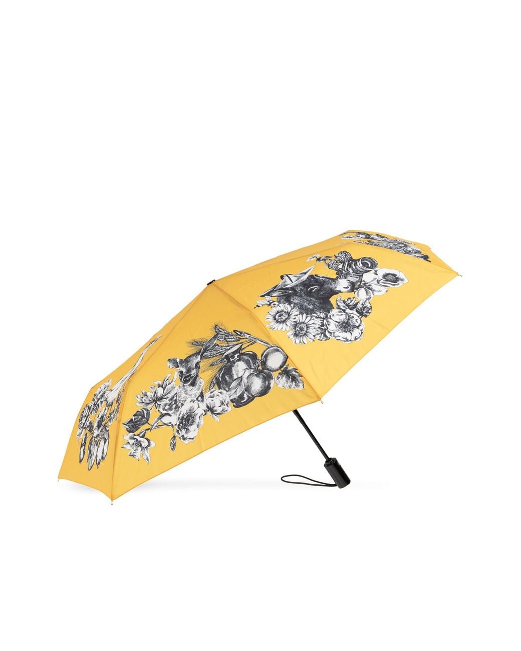Moschino Metallic Folding Umbrella