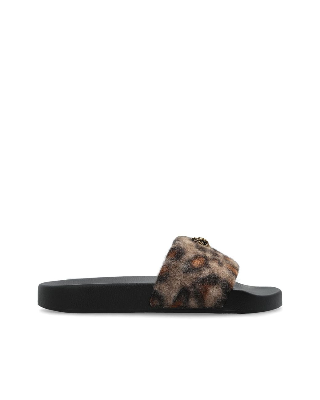 Kurt Geiger Black 'Meena Eagle' Slides