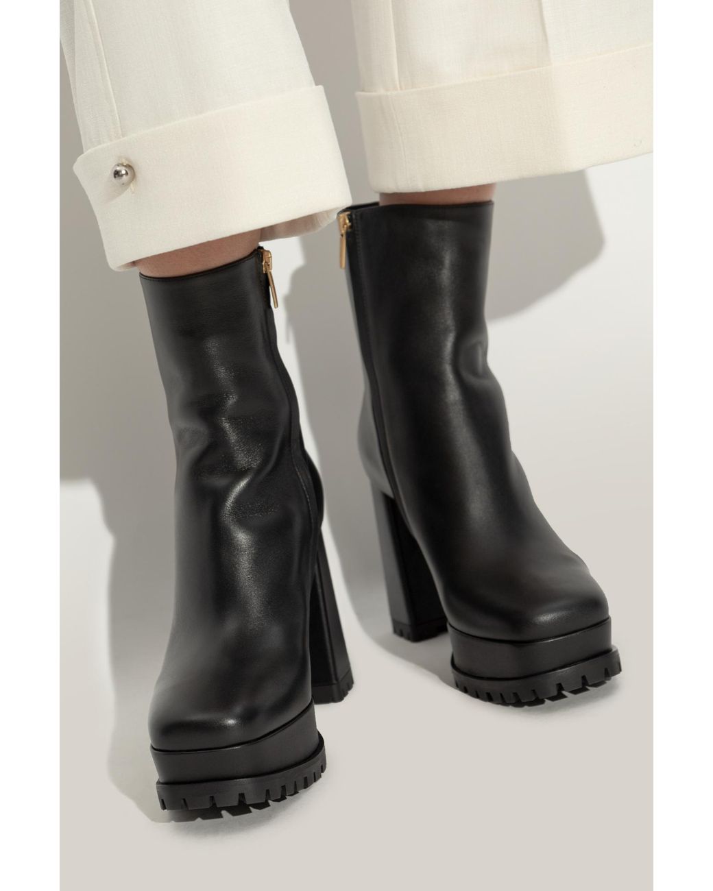 Gianvito Rossi Black 'Harlem' Ankle Boots