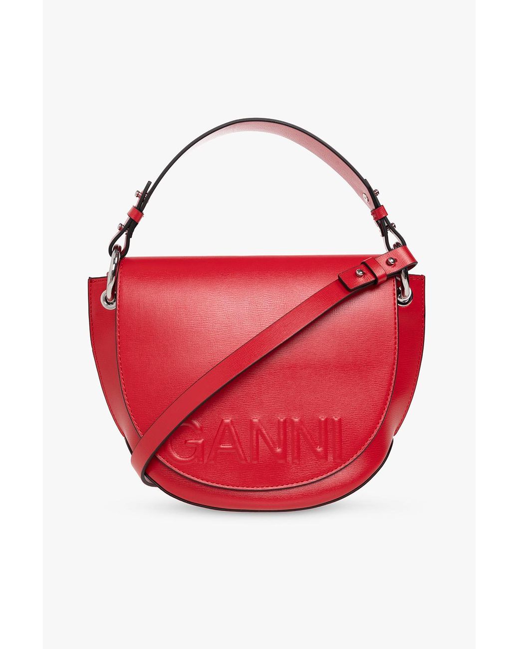 【GANNI】Mini Banner Logo Emboss Shoulder Bag/全国送料込み MUSINSA | GANNI Mini Banner Logo Embossed Shoulder Bag