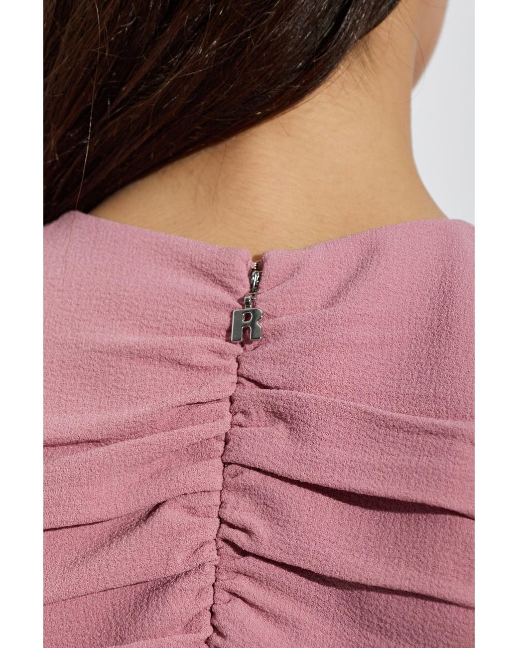 ROTATE BIRGER CHRISTENSEN Pink Draped Top