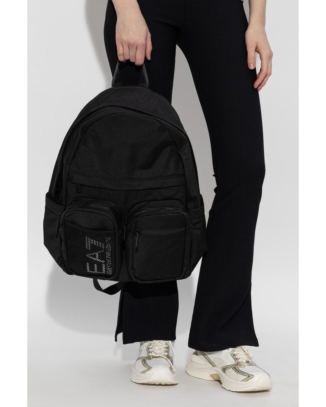 EA7 Black Backpack