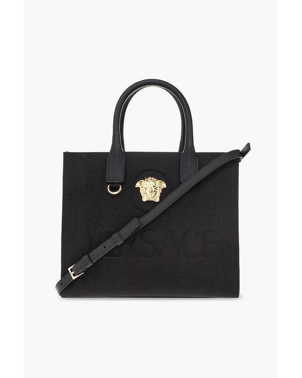 Versace Black Logo Tote Bag
