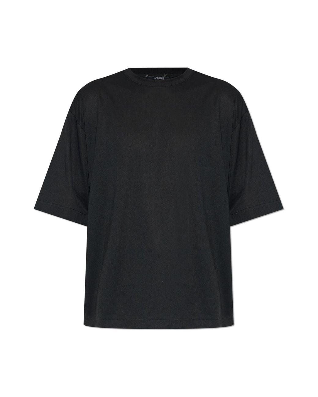 Jacquemus Black T-Shirt 'Rond Carre' for men