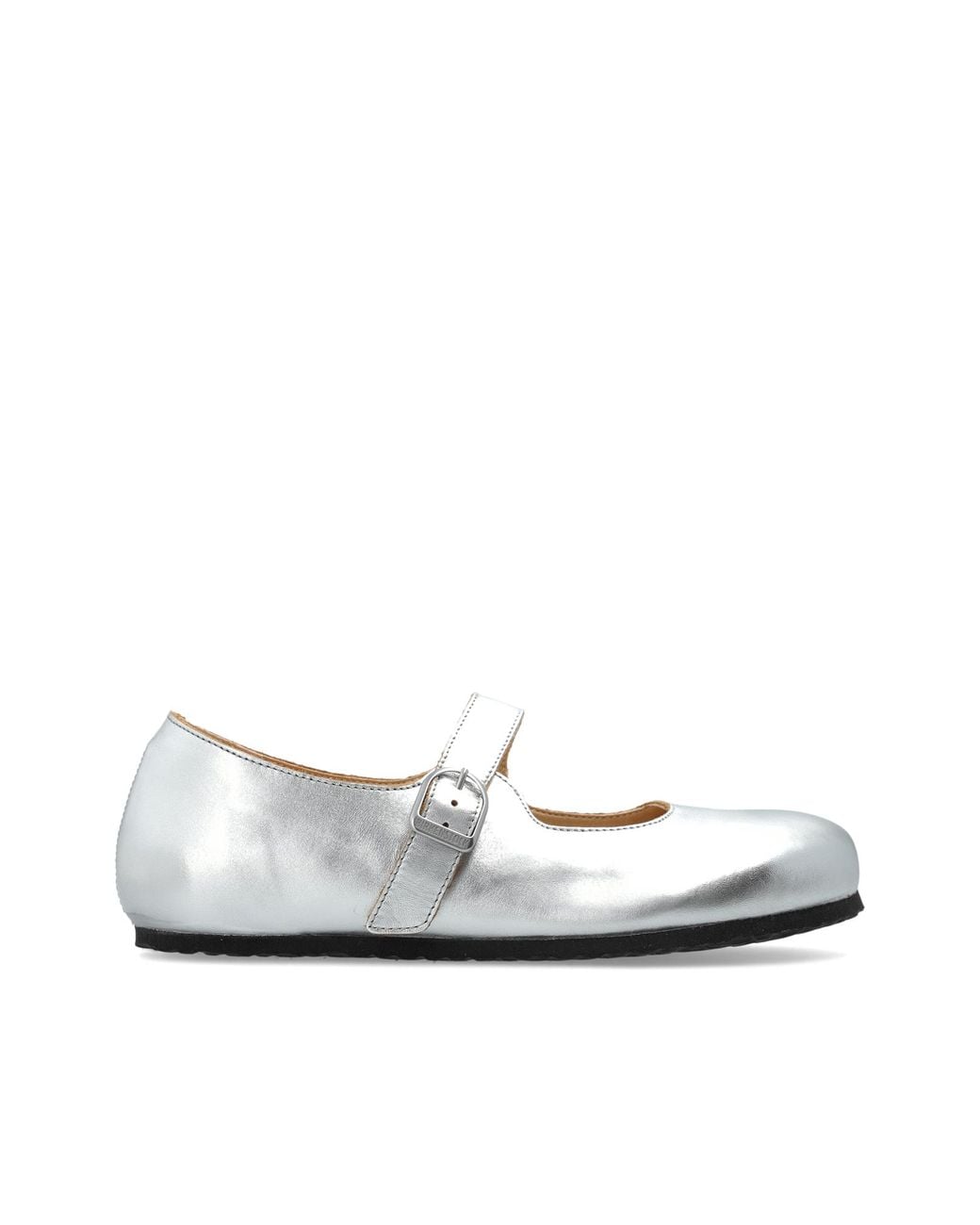 Birkenstock White Ballet Flats 'Santa Clarita'