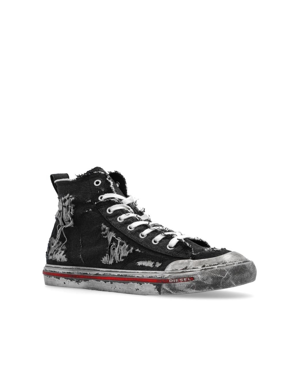 靴 DIESEL S-ATHOS ZIP S-ATHOS ZIP S-Athos Zip-High-top sneakers in premium leather