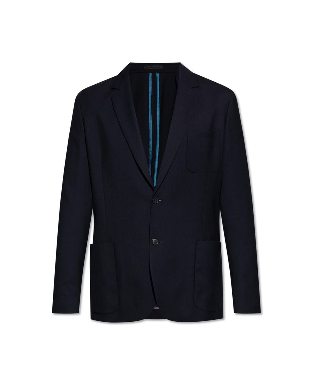 Paul Smith Black Wool Blazer With Pockets for men