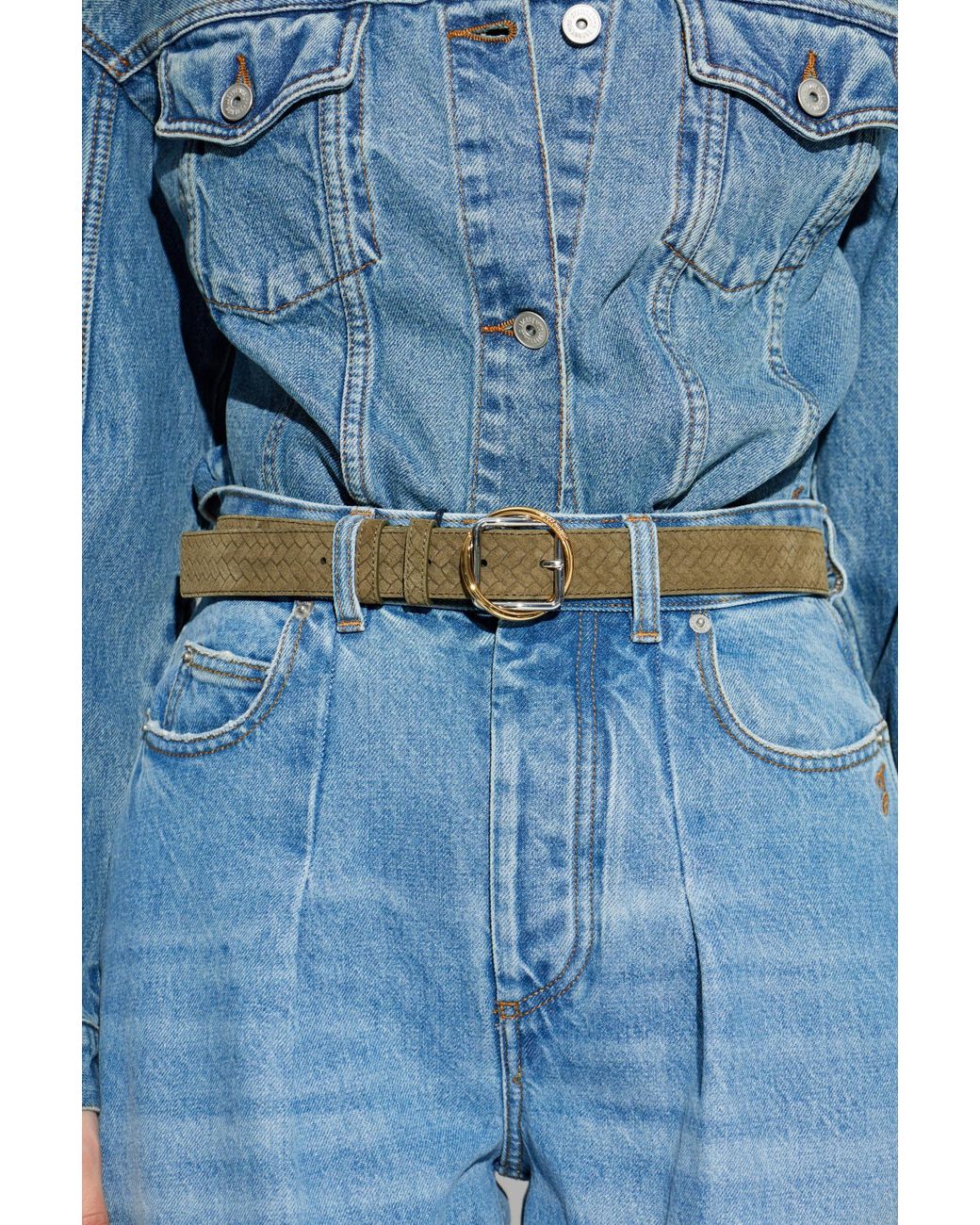 Jacquemus Green Suede Belt