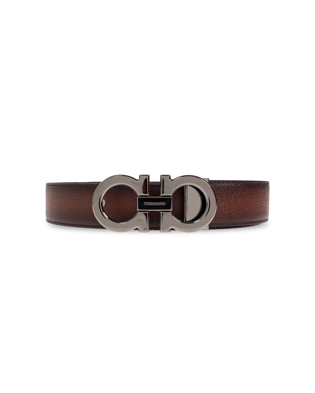 Ferragamo Brown Reversible Belt for men