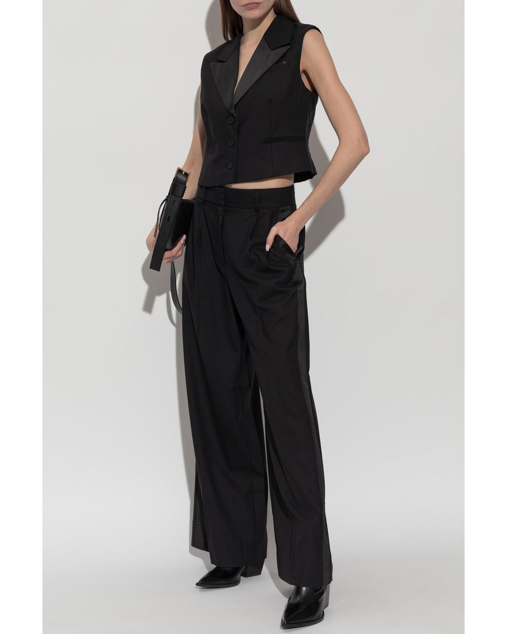 AllSaints Black Noa Vest
