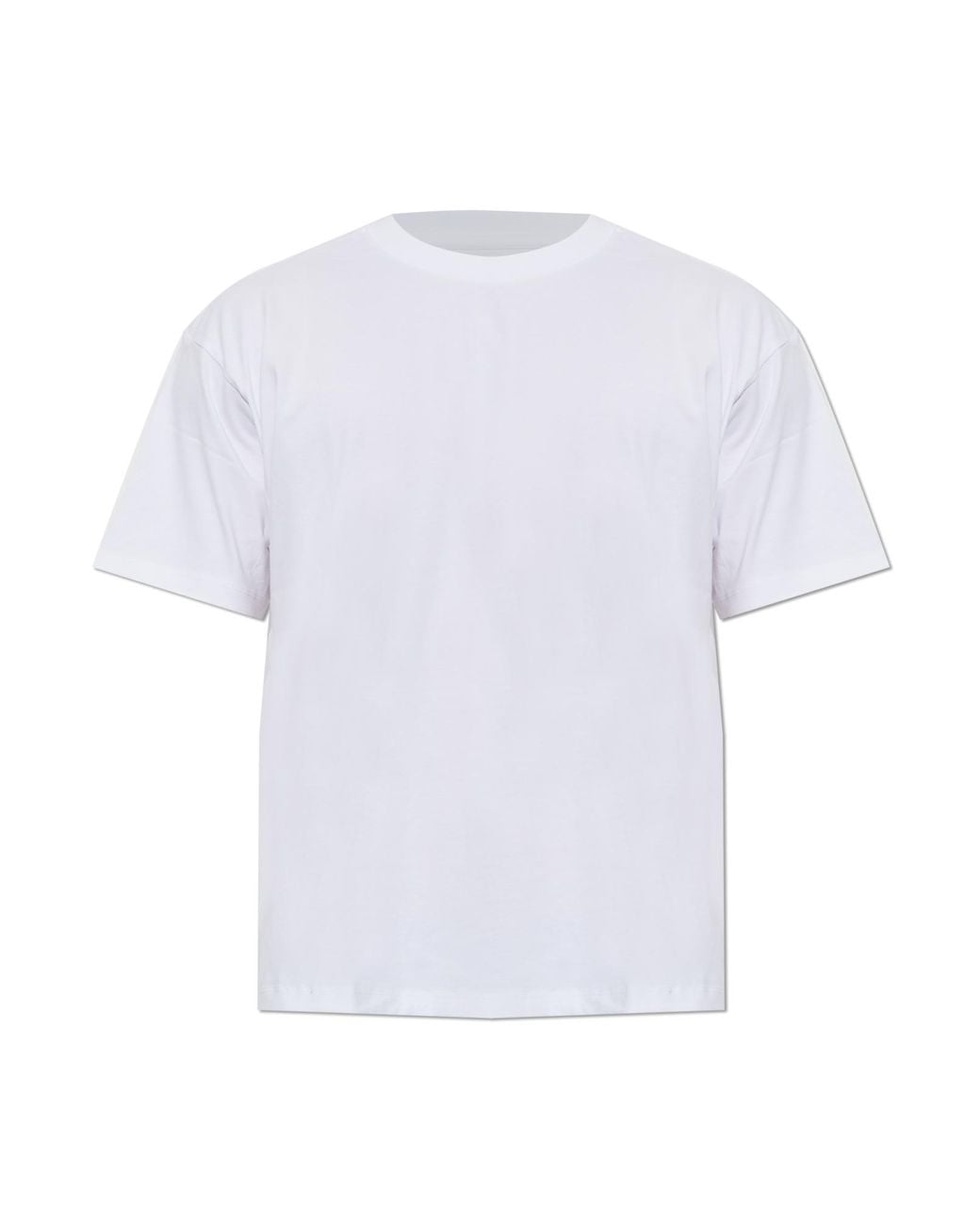 Rag & Bone White Cotton T-Shirt With A Crew Neckline for men