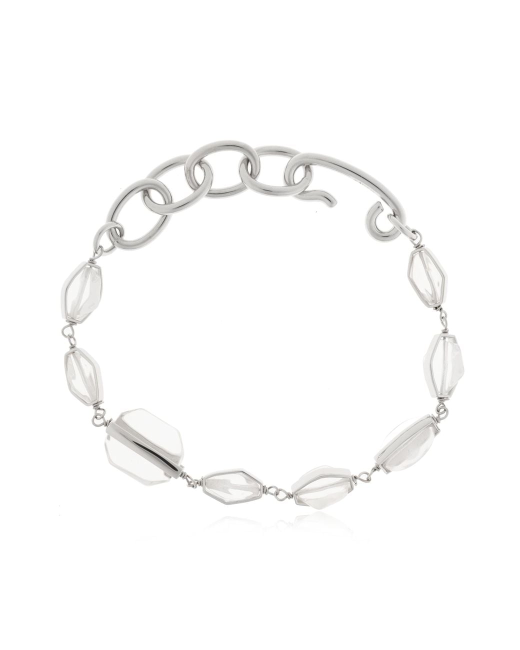 Jil Sander White Bracelet With Applications