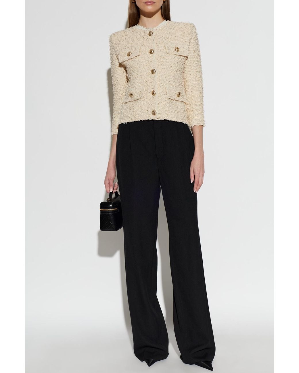 Balmain Natural Jacket With Lurex Thread
