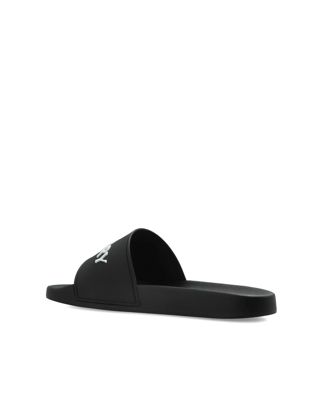 Burberry Black Rubber Flip-Flops for men