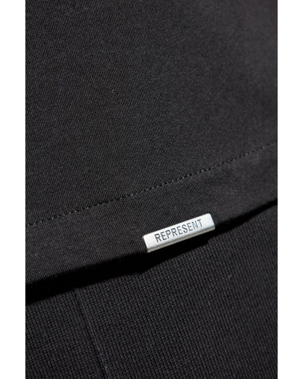 Represent Black Oversize "Initial" T-Shirt for men