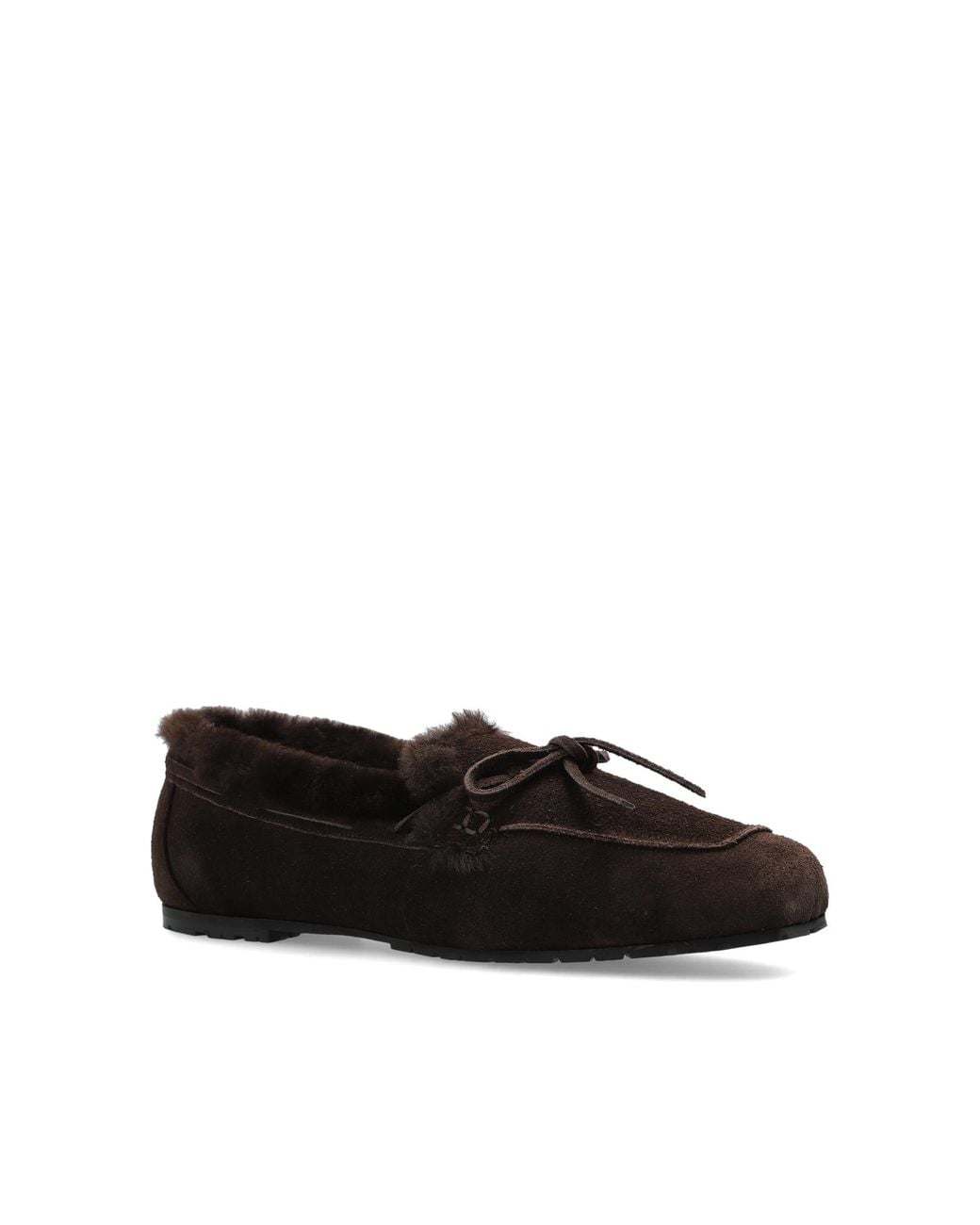 Aeyde Black 'Jasper' Suede Loafers