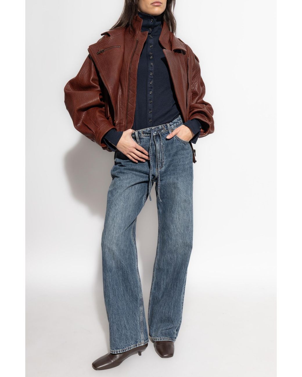 Rag & Bone Blue Ribbed Turtleneck