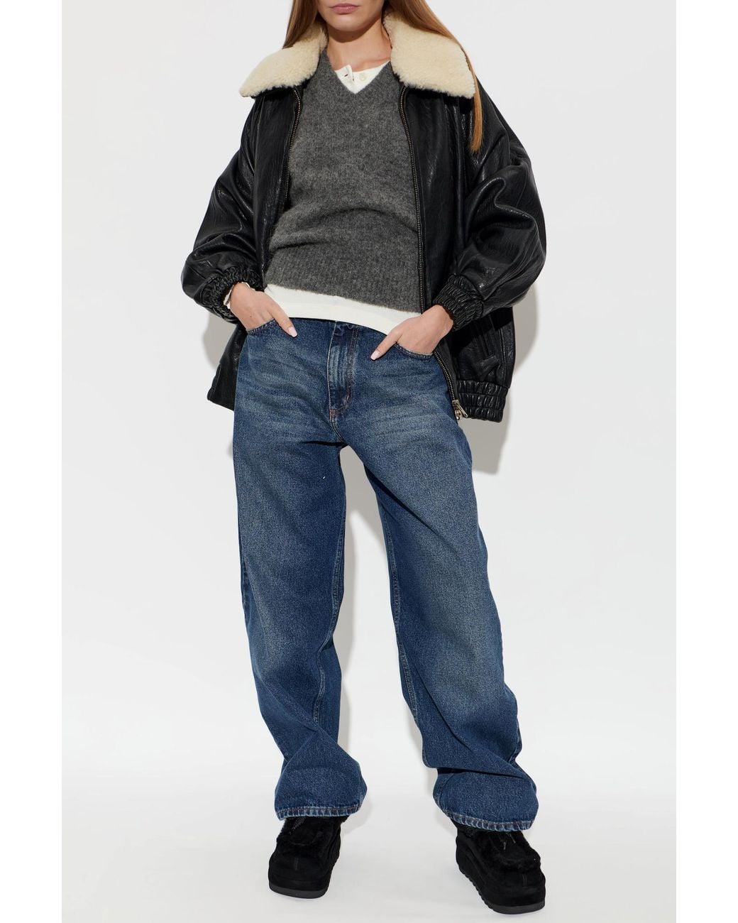 Naked Wolfe Blue 'Bambi' Platform Snow Boots