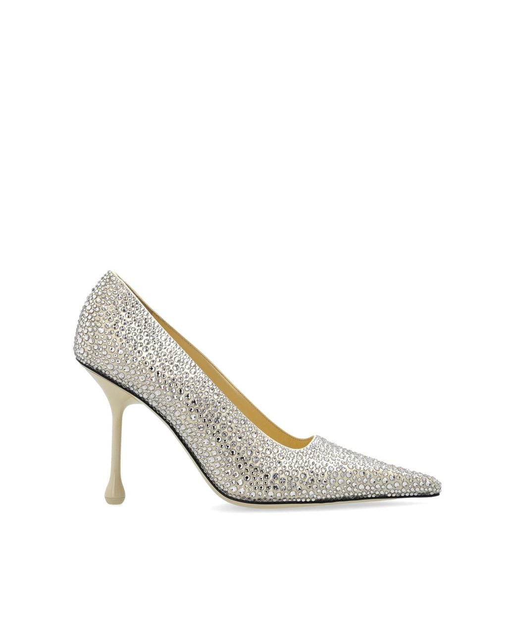Jimmy Choo White Heeled Shoes "Ixia"