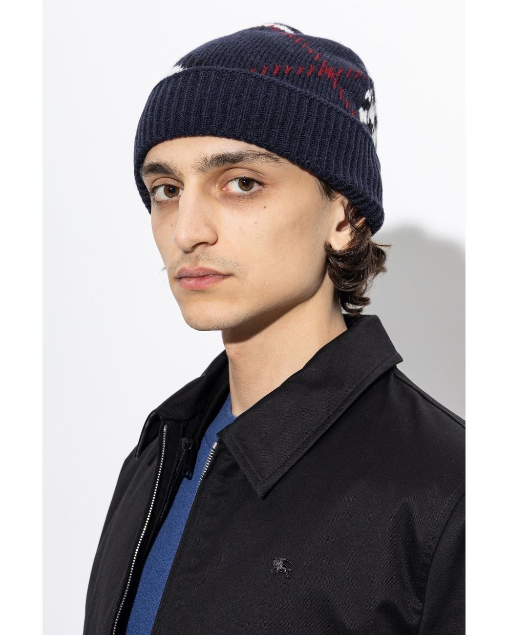 Burberry Blue Cashmere Beanie