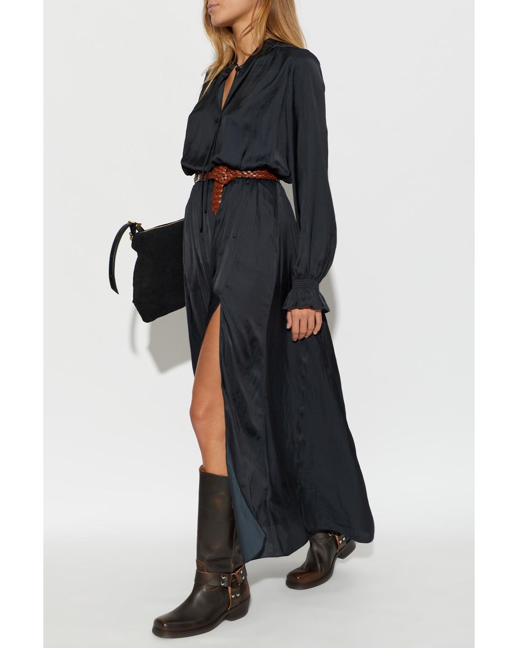 Zadig & Voltaire Black 'Rayado' Dress