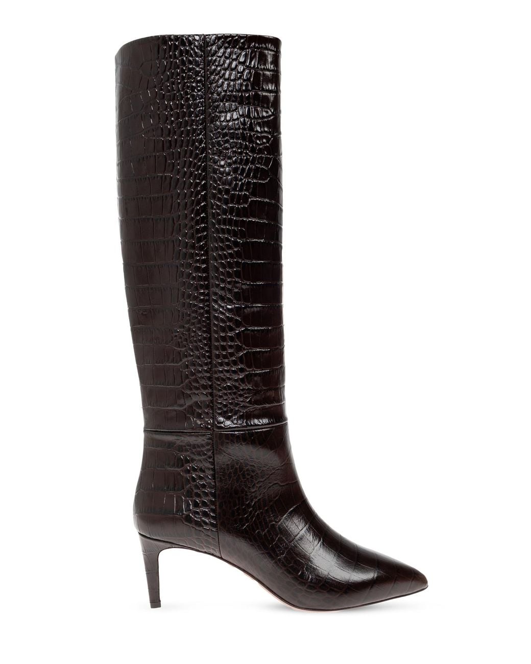 Paris Texas Black Heeled Knee-High Boots 'Stiletto'