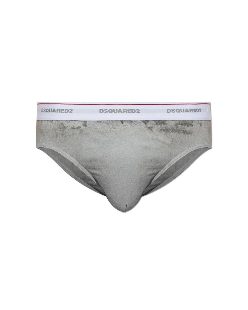 DSquared² Gray Logo Briefs for men