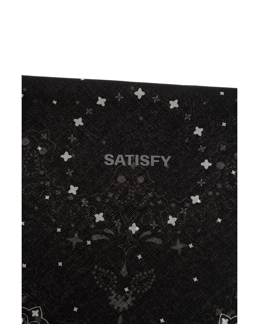 Satisfy Black Patterned Scarf
