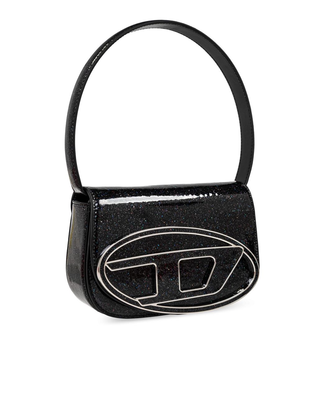 DIESEL Glitter Shoulder Bag '1Dr' in Black | Lyst