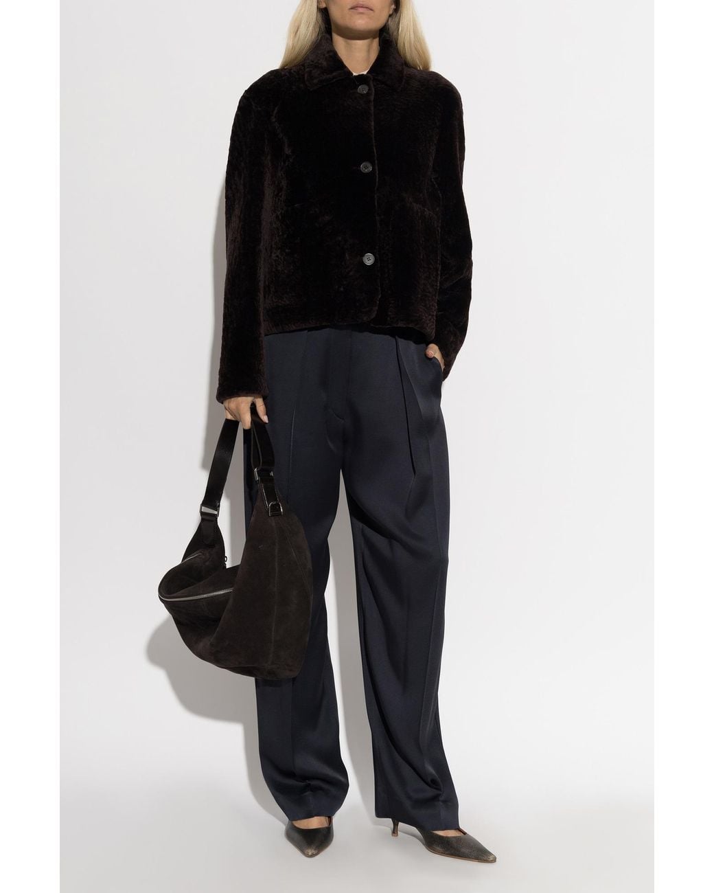 Arma Black "Emy" Sheepskin Coat