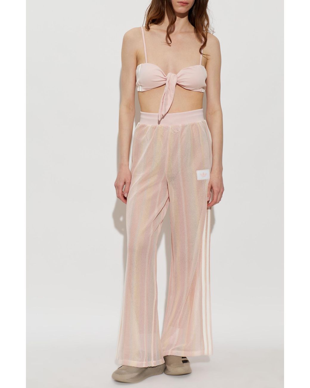 Adidas Originals Pink Bra With Logo