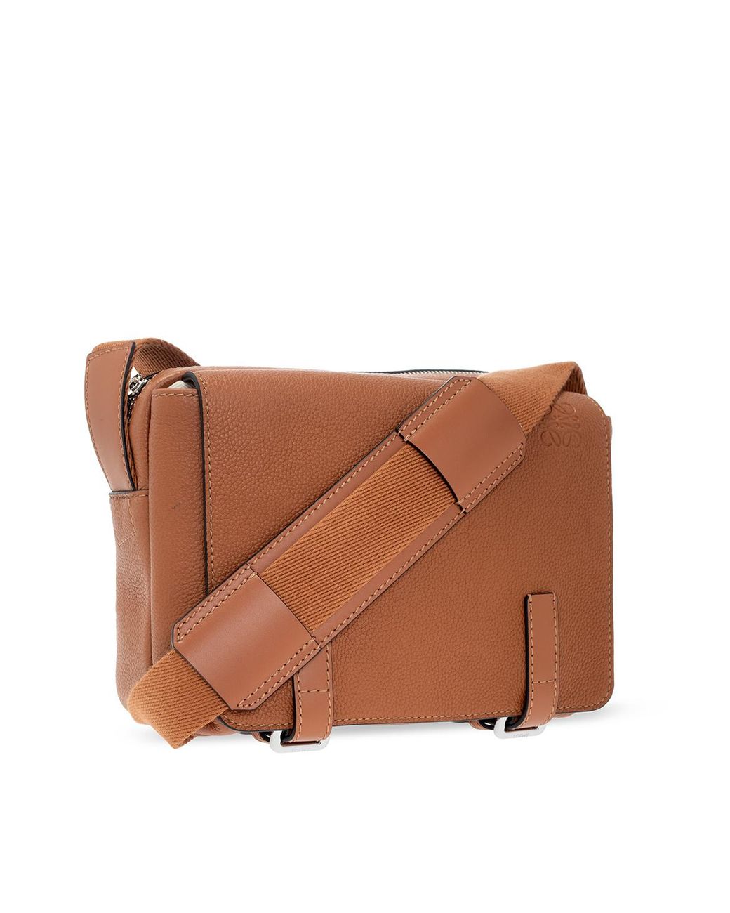 Kenneth And Ralph Model Loewe 'The Military Messenger Xs' Bag in Blue for Men | Lyst