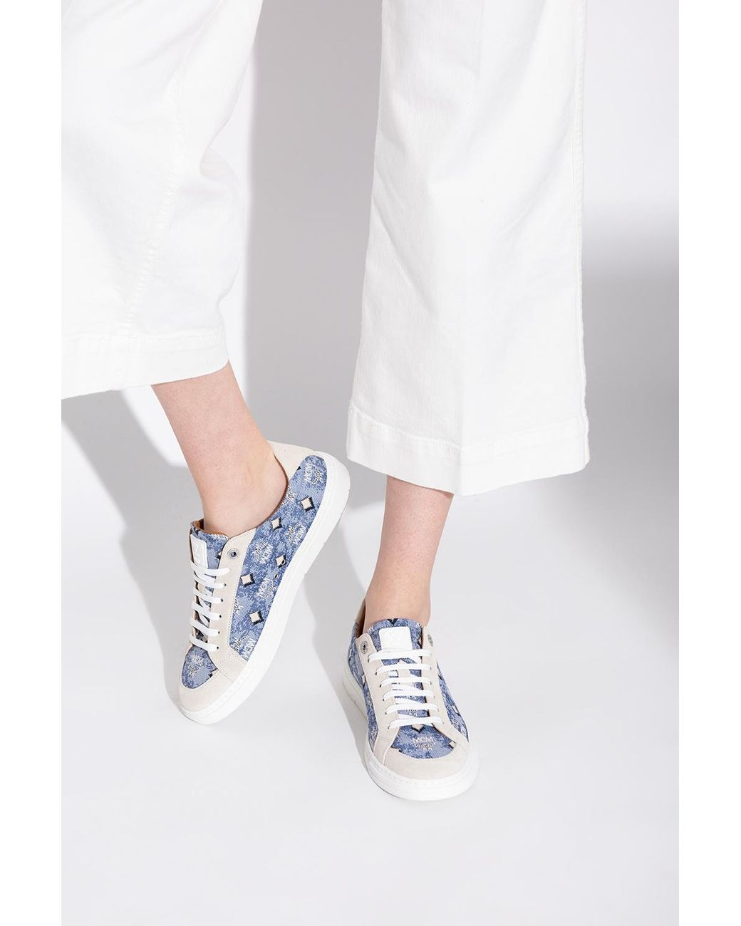 mcm sneakers blue