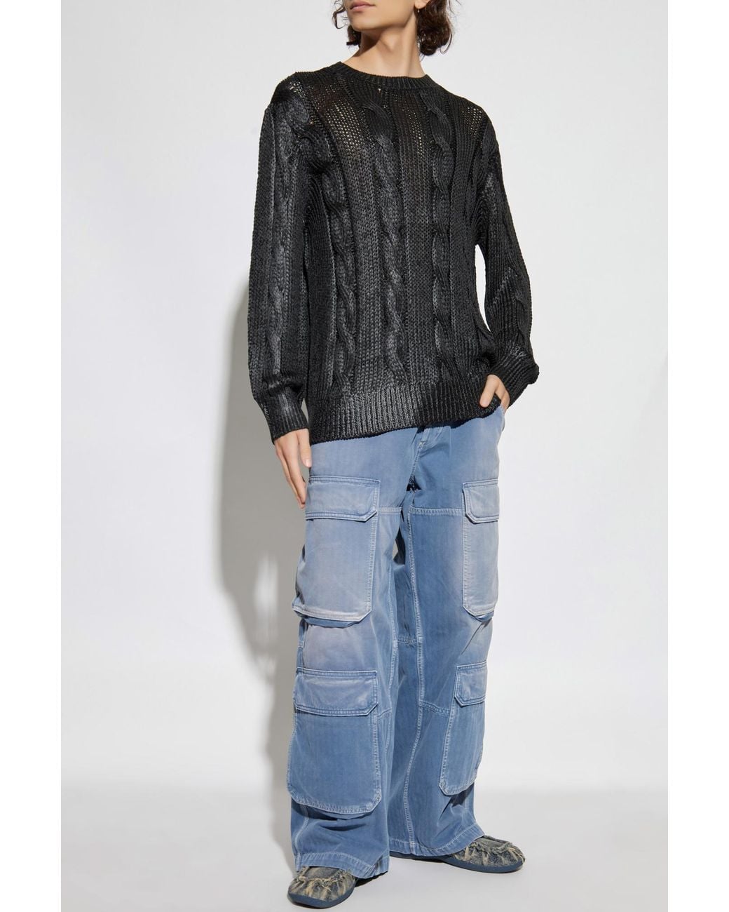 DIESEL Black Sweater 'K-Michiu' for men