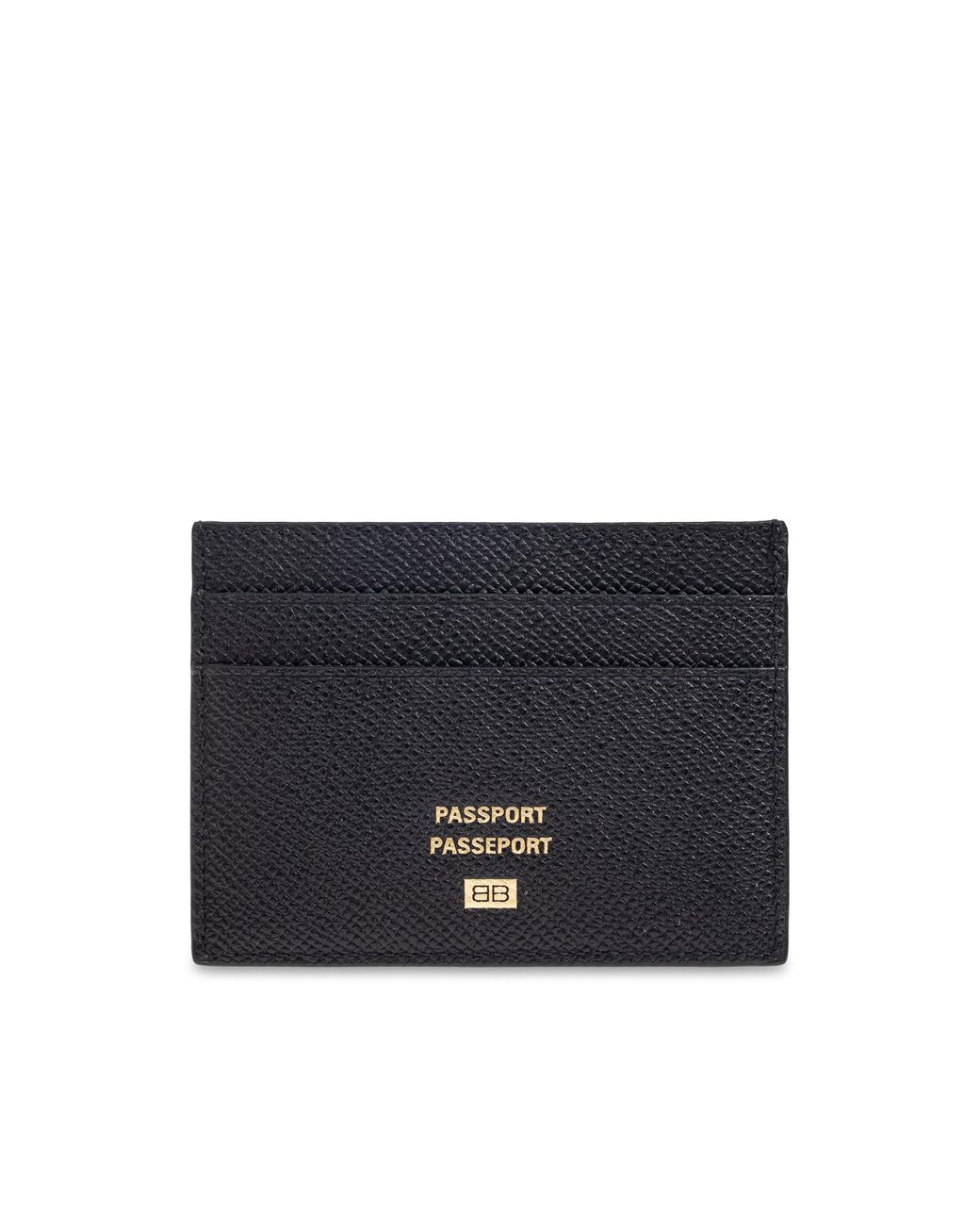 Balenciaga Black Card Holder Case for men