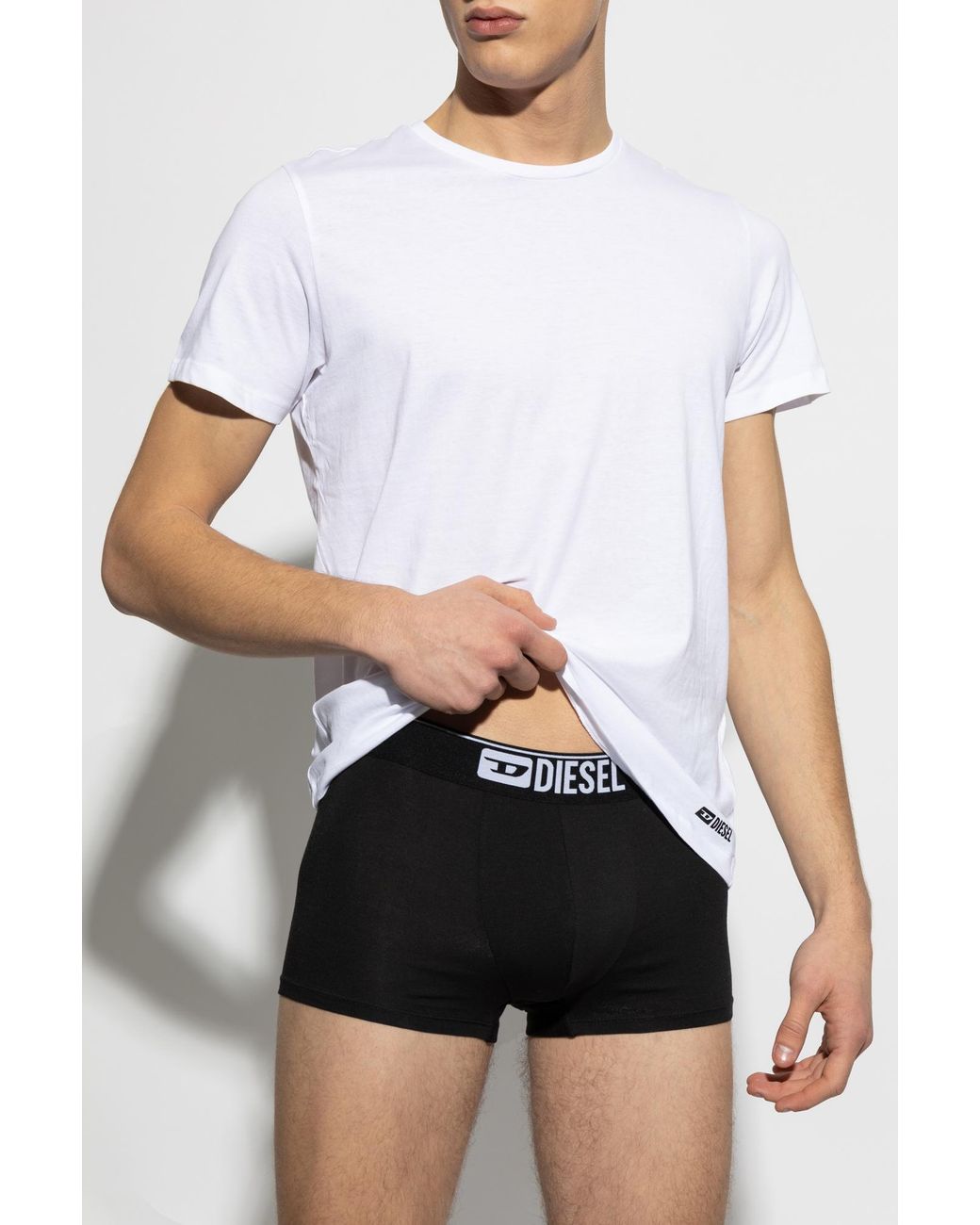 DIESEL Black Three-Pack T-Shirts Randal-D-Box-3Pack for men