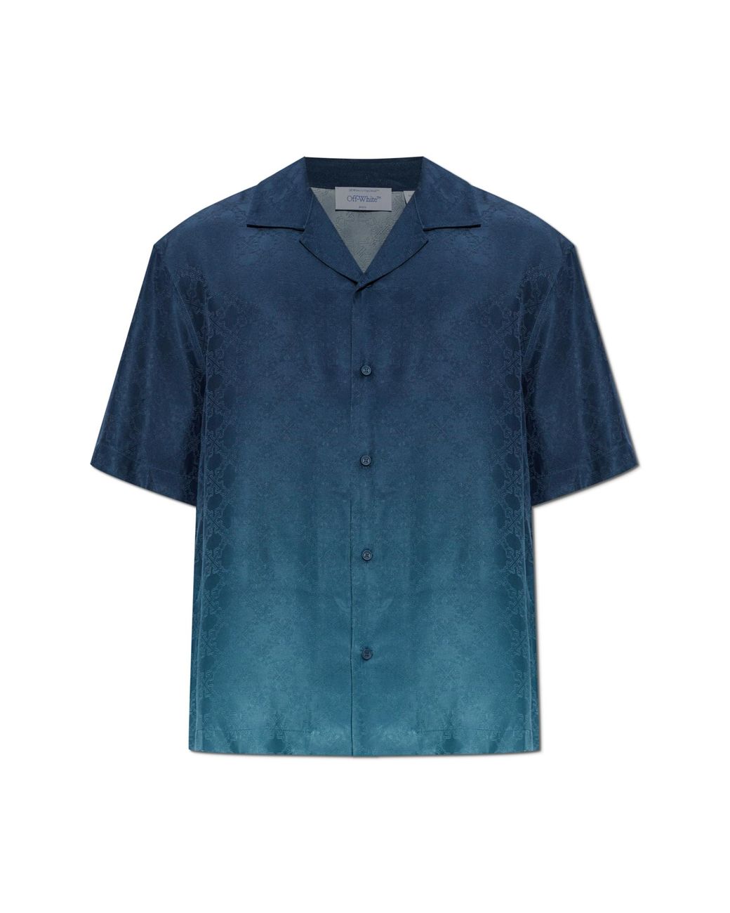 Off-White c/o Virgil Abloh Blue Shirt With Monogram for men
