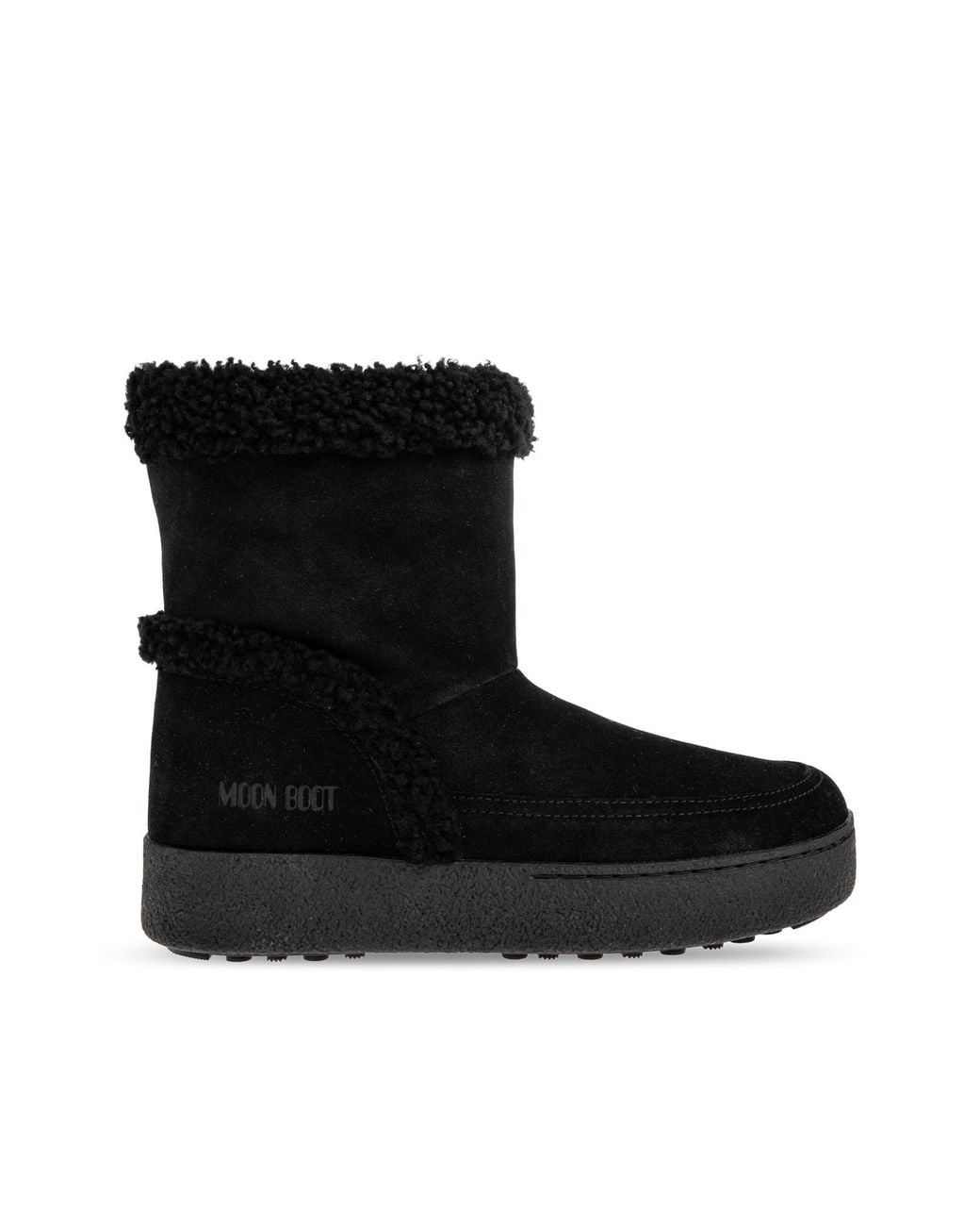 Moon Boot Black "Mb Ltrack Tina" Snow Boots
