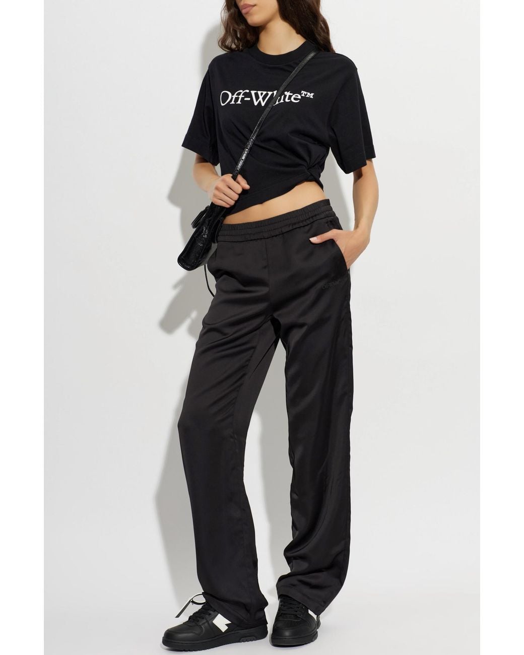 Off-White c/o Virgil Abloh Black Short Loose-Fit T-Shirt