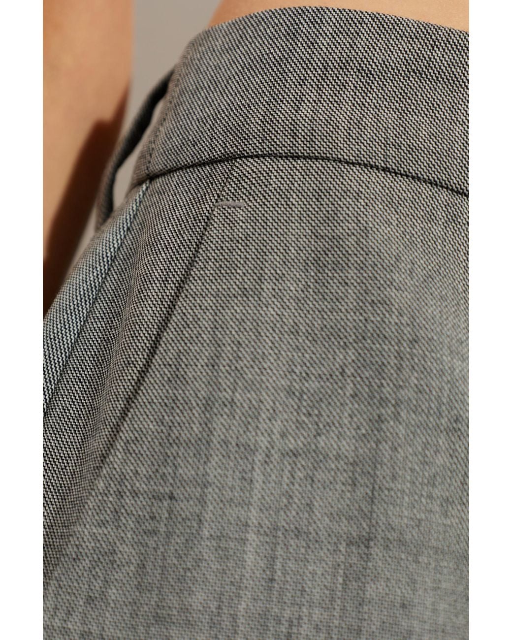 McQueen Gray Wool Trousers