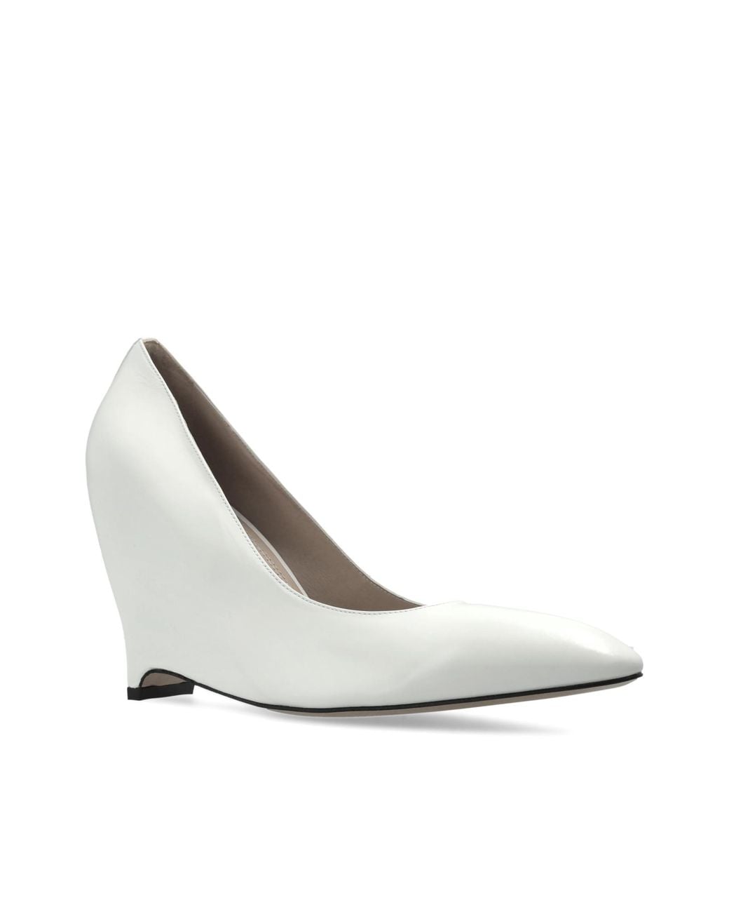 Maison Margiela White Leather Heeled Shoes