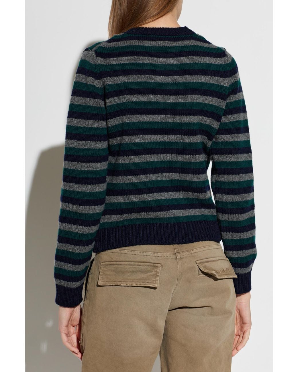 &Daughter Green Wool Sweater 'Rosha Shrunken'