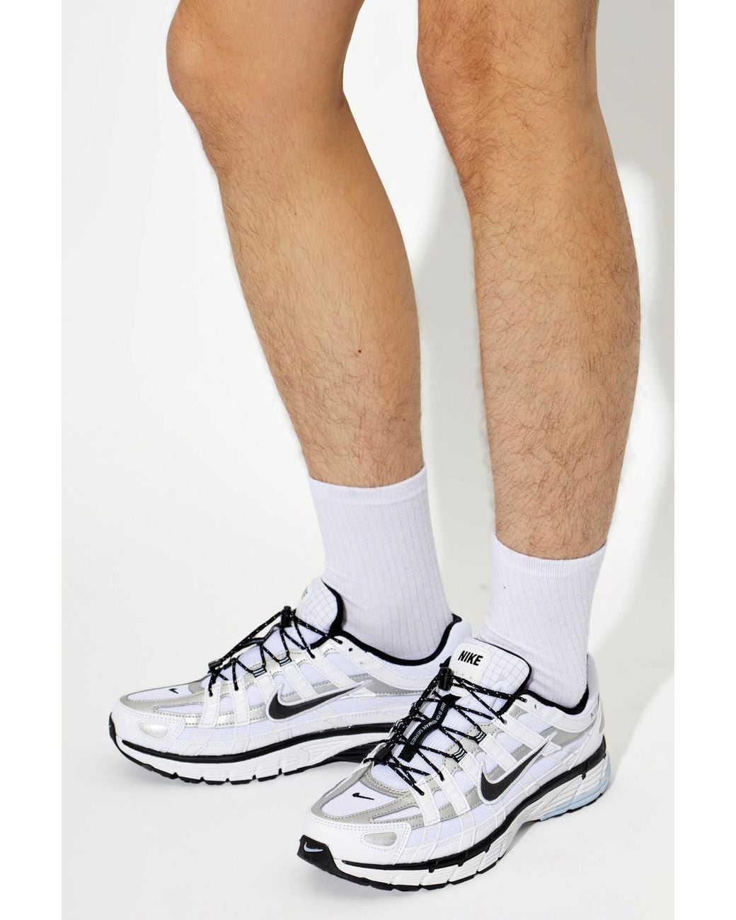 Nike White "P-6000" Sports Shoes for men