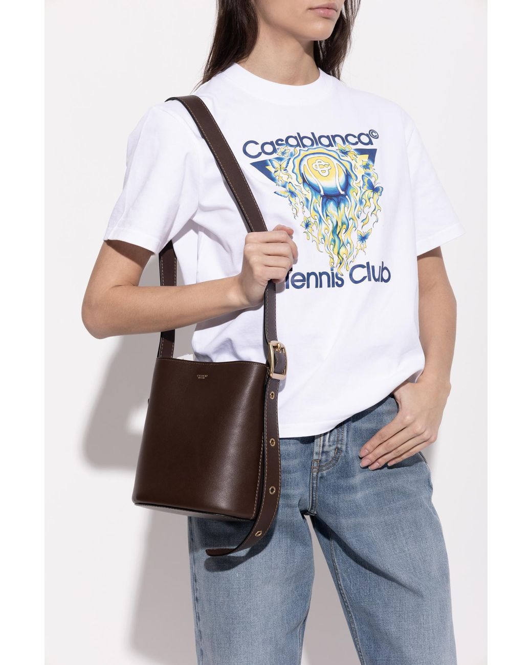 COACH Gray "Bleecker" Shoulder Bag