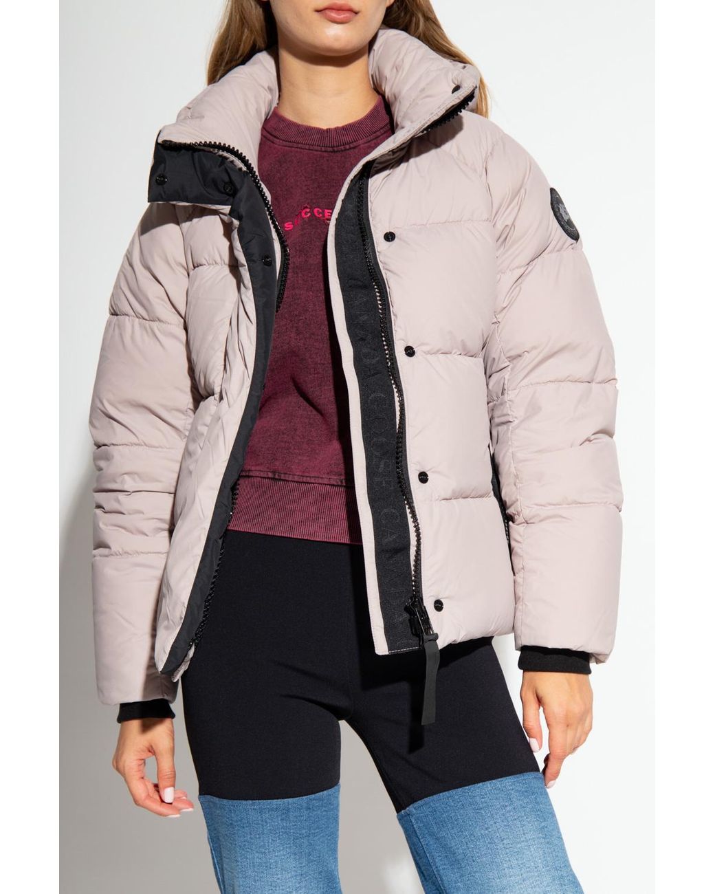 Canada Goose Goose Junction Down Jacket In Pink Lyst Uk Canada Goose Goose Junction Down Jacket In Pink Lyst Uk