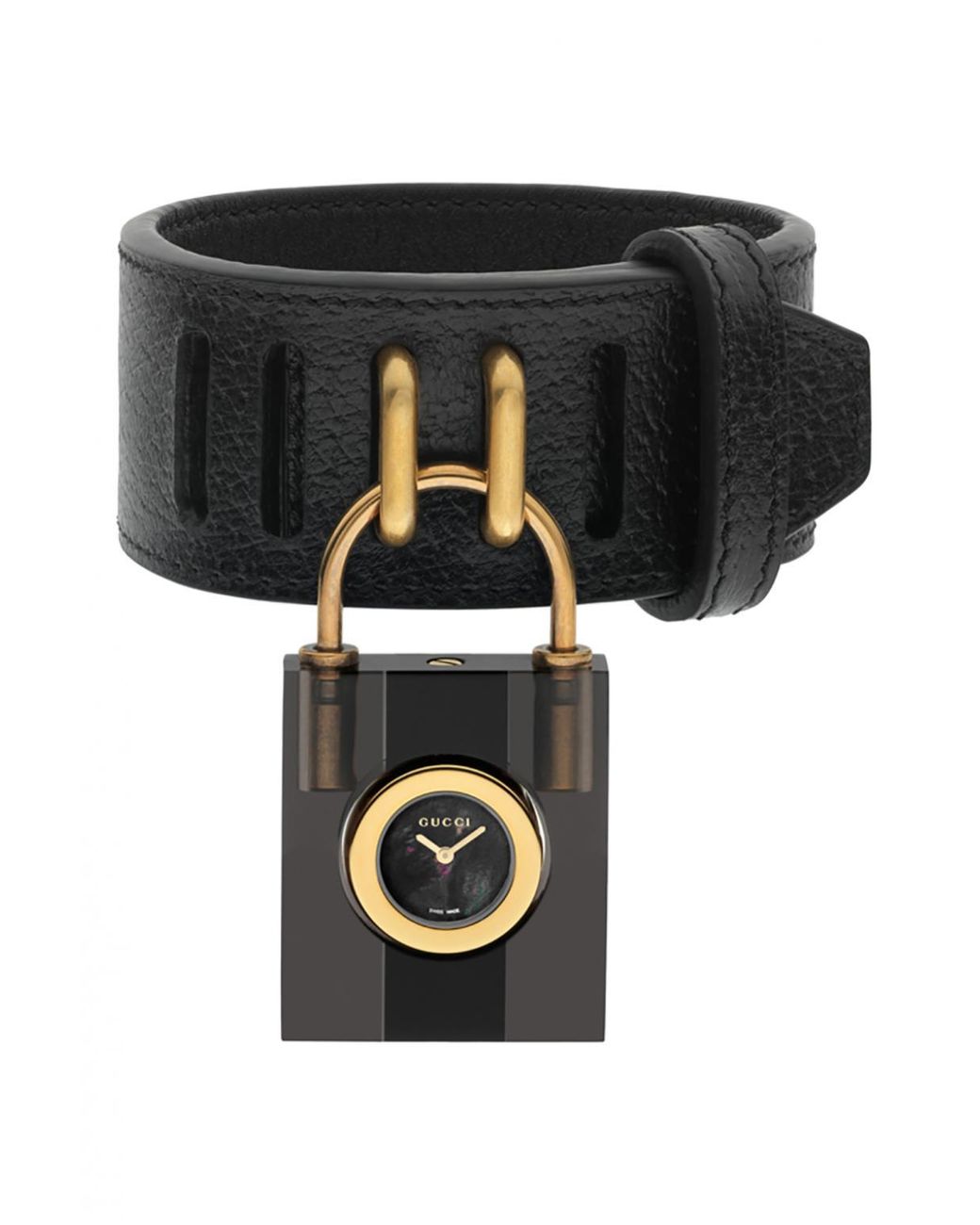 Gucci Leather 'padlock' Watch | Lyst